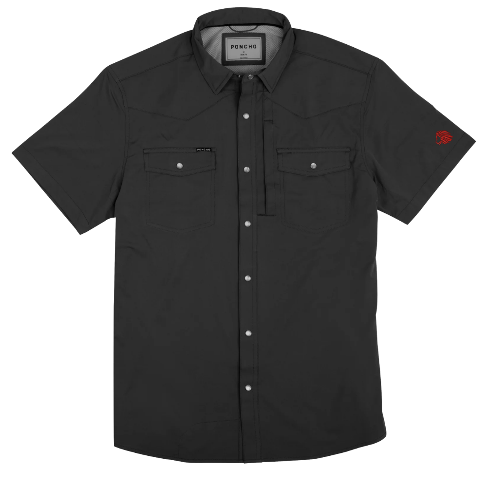 alt="FBCS poncho western short sleeve shirt"