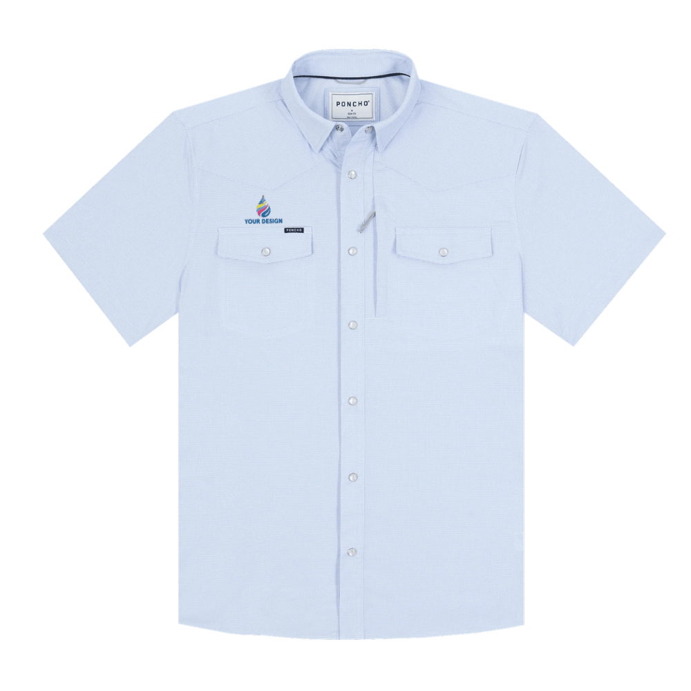 https://dnbifi8ep0rlz.cloudfront.net/branditgraphix/images/product/Poncho_Western_-_The_Padre_-_Blue_Microcheck_with_design_1_.png