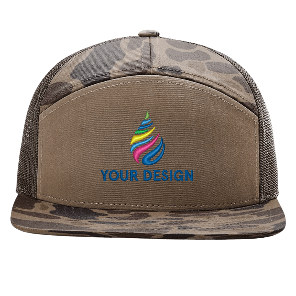 https://dnbifi8ep0rlz.cloudfront.net/branditgraphix/images/product/Richardson_168P_-_Printed_Seven-Panel_Trucker_Cap_-_Bark_Duck_Camo_Brown.png