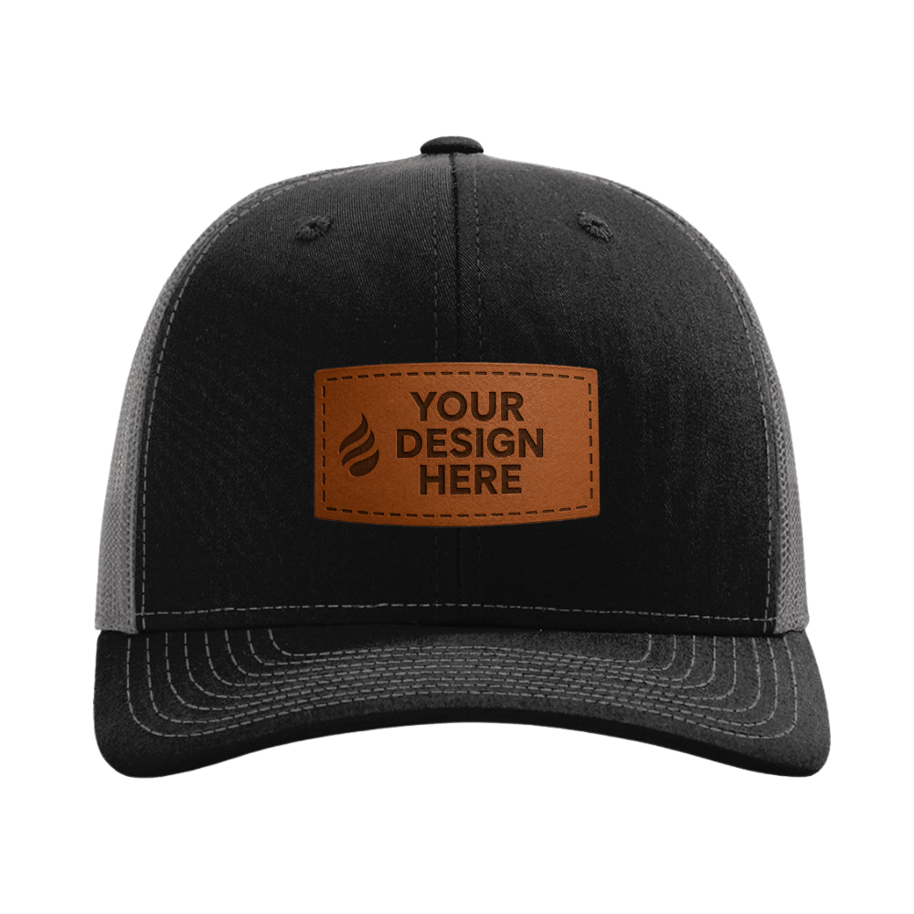 https://dnbifi8ep0rlz.cloudfront.net/branditgraphix/images/product/Richardson_Snapback_Trucker_Cap_-_112_-_BlackCharcoal_-_Lasered_1__12494924202608.png