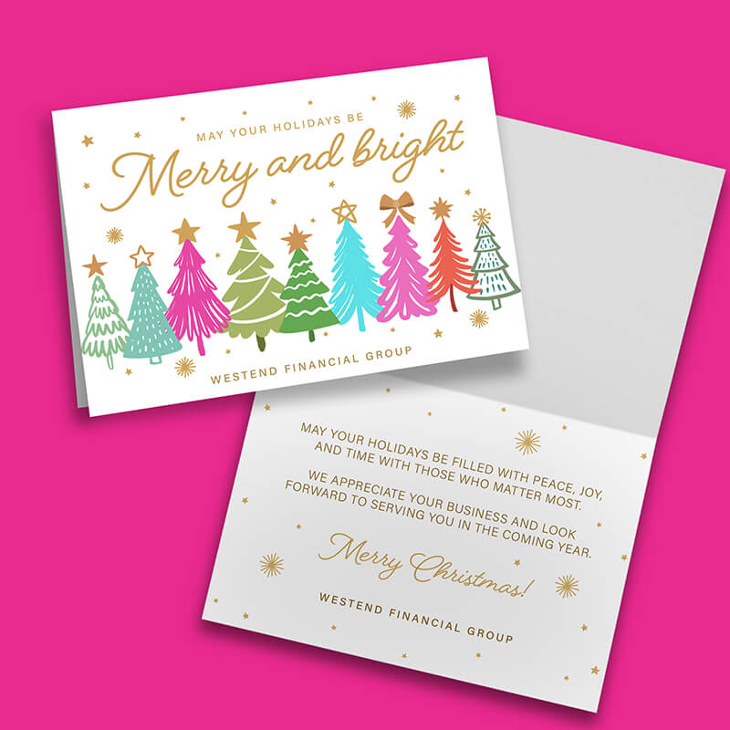 alt="Folded holiday cards"