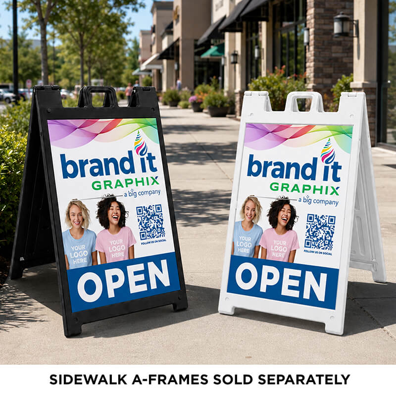 Sidewalk A-Frames alt="Sidewalk A-frames Custom"