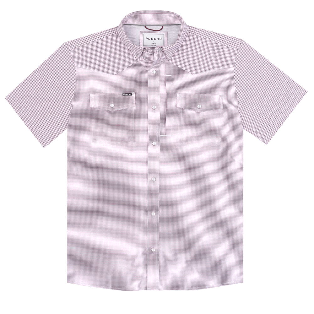 The Howdy - Maroon Microcheck