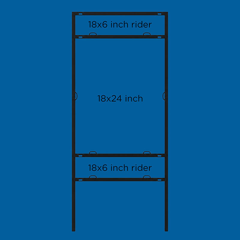 24x18 - Bolt in 2 Riders